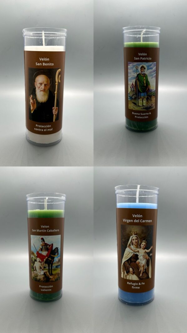 Velón de Santo para Oración y Protección Espiritual